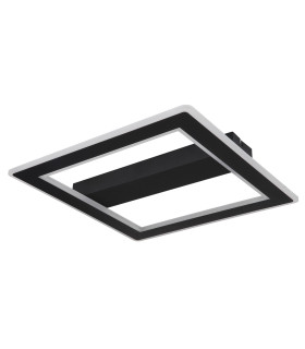 Mattia Integrated LED Semi Flush Ceiling Light Matt Black LED-2