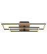 Kendra 60x15cm Integrated LED Semi Flush Ceiling Light Matt Black 2x LED 3000K-3