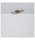Kendra 60x15cm Integrated LED Semi Flush Ceiling Light Matt Black 2x LED 3000K-9