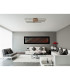 Kendra 80x20cm Integrated LED Semi Flush Ceiling Light Matt Black 2x LED 3000K-10