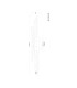 Kendra 80x20cm Integrated LED Semi Flush Ceiling Light Matt Black 2x LED 3000K-11