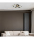 Bard Integrated LED Semi Flush Ceiling Light Matt Black 2x LED 3000K-6