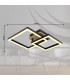Bard Integrated LED Semi Flush Ceiling Light Matt Black 2x LED 3000K-8
