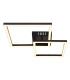 Tyler Integrated LED Semi Flush Ceiling Light Matt Black 2x LED 3000K-3