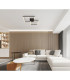 Tyler Integrated LED Semi Flush Ceiling Light Matt Black 2x LED 3000K-9