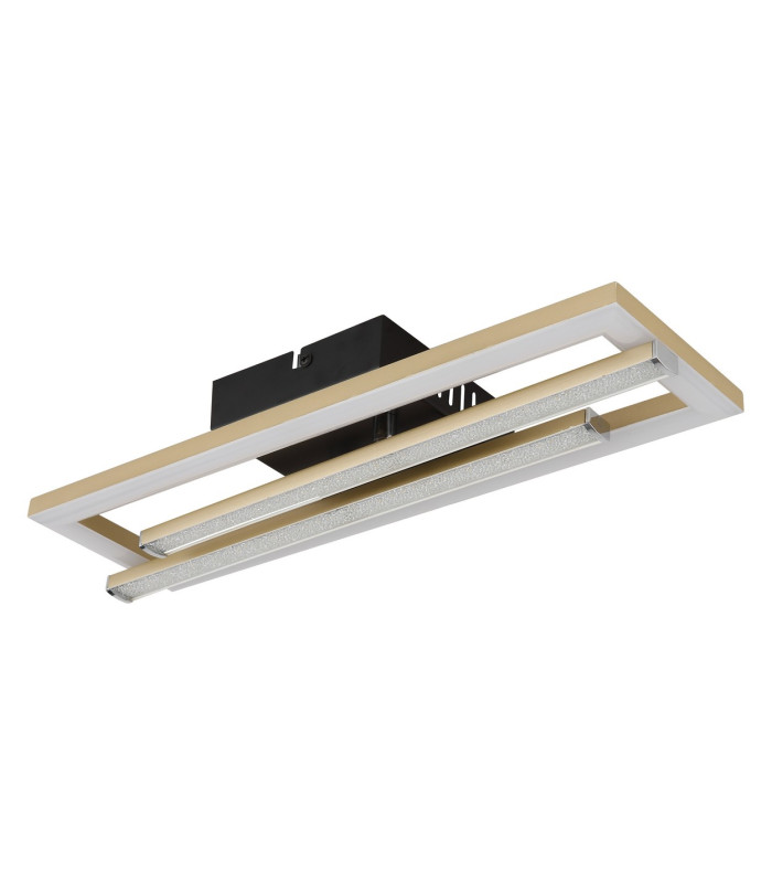 Highway Integrated LED Semi Flush Ceiling Light Matt Gold 2x LED 4000K-2