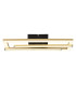 Highway Integrated LED Semi Flush Ceiling Light Matt Gold 2x LED 4000K-3