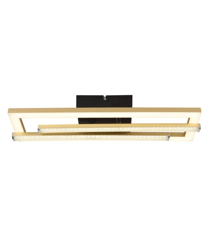 Highway Integrated LED Semi Flush Ceiling Light Matt Gold 2x LED 4000K-3