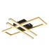 Highway Integrated LED Semi Flush Ceiling Light Matt Gold 2x LED 4000K-5