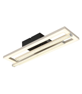 Highway Integrated LED Semi Flush Ceiling Light Matt Silver 2x LED 4000K-1