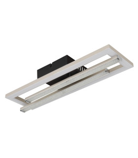 Highway Integrated LED Semi Flush Ceiling Light Matt Silver 2x LED 4000K-2