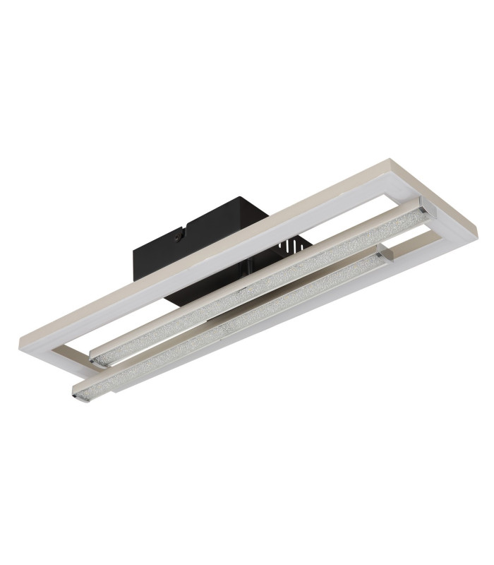 Highway Integrated LED Semi Flush Ceiling Light Matt Silver 2x LED 4000K-2