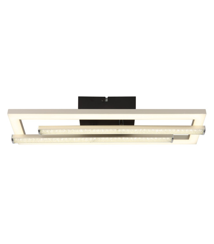 Highway Integrated LED Semi Flush Ceiling Light Matt Silver 2x LED 4000K-3
