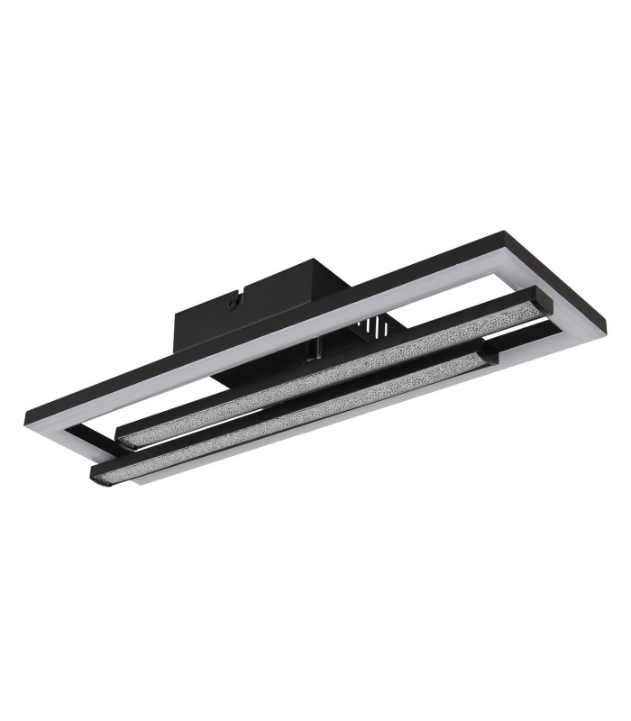 Highway Integrated LED Semi Flush Ceiling Light Matt Black 2x LED 4000K-2
