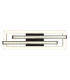 Highway Integrated LED Semi Flush Ceiling Light Matt Black 2x LED 4000K-4