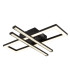 Highway Integrated LED Semi Flush Ceiling Light Matt Black 2x LED 4000K-5