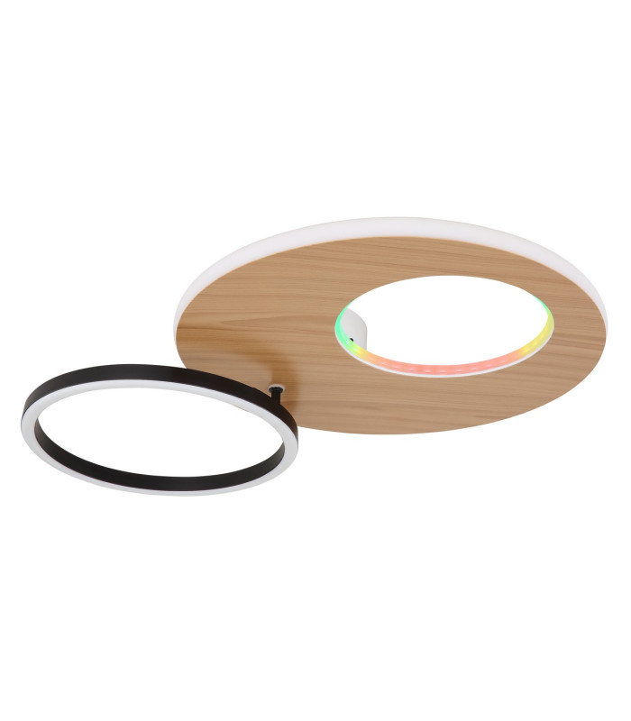 Forsi Integrated LED Semi Flush Ceiling Light White Matt 2x LED Dimmable 3000-6500K Remote Control-11