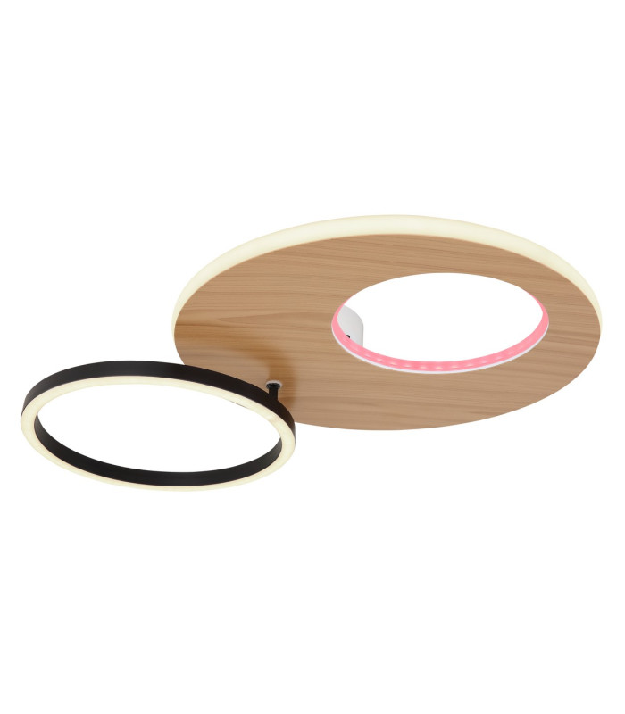 Forsi Integrated LED Semi Flush Ceiling Light White Matt 2x LED Dimmable 3000-6500K Remote Control-12