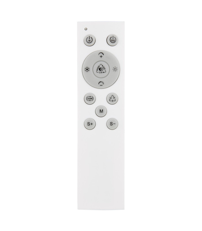 Forsi Integrated LED Semi Flush Ceiling Light White Matt 2x LED Dimmable 3000-6500K Remote Control-18