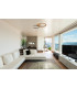 Forsi Integrated LED Semi Flush Ceiling Light White Matt 2x LED Dimmable 3000-6500K Remote Control-19