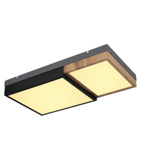 Gundi 35cm Integrated LED Semi Flush Ceiling Light White Matt LED 3000K-1