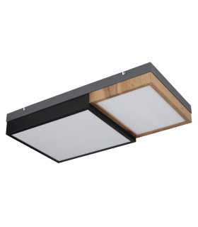 Gundi 35cm Integrated LED Semi Flush Ceiling Light White Matt LED 3000K-2