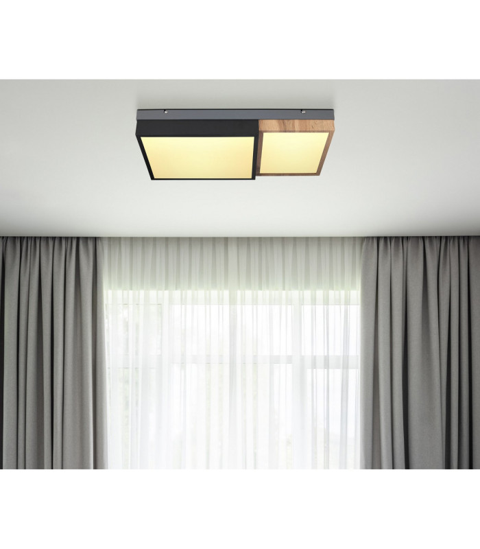 Gundi 35cm Integrated LED Semi Flush Ceiling Light White Matt LED 3000K-7