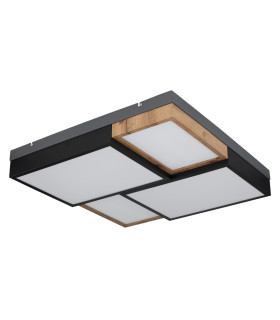 Gundi 60cm Integrated LED Semi Flush Ceiling Light White Matt LED 3000K-2