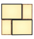 Gundi 60cm Integrated LED Semi Flush Ceiling Light White Matt LED 3000K-4