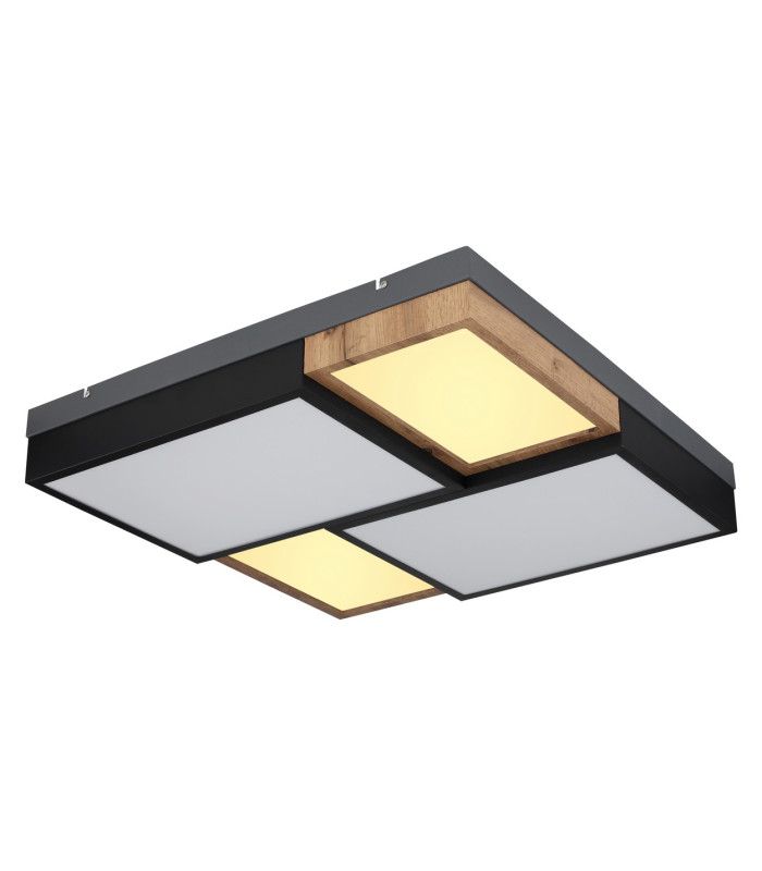 Gundi 60cm Integrated LED Semi Flush Ceiling Light White Matt LED 3000K-6