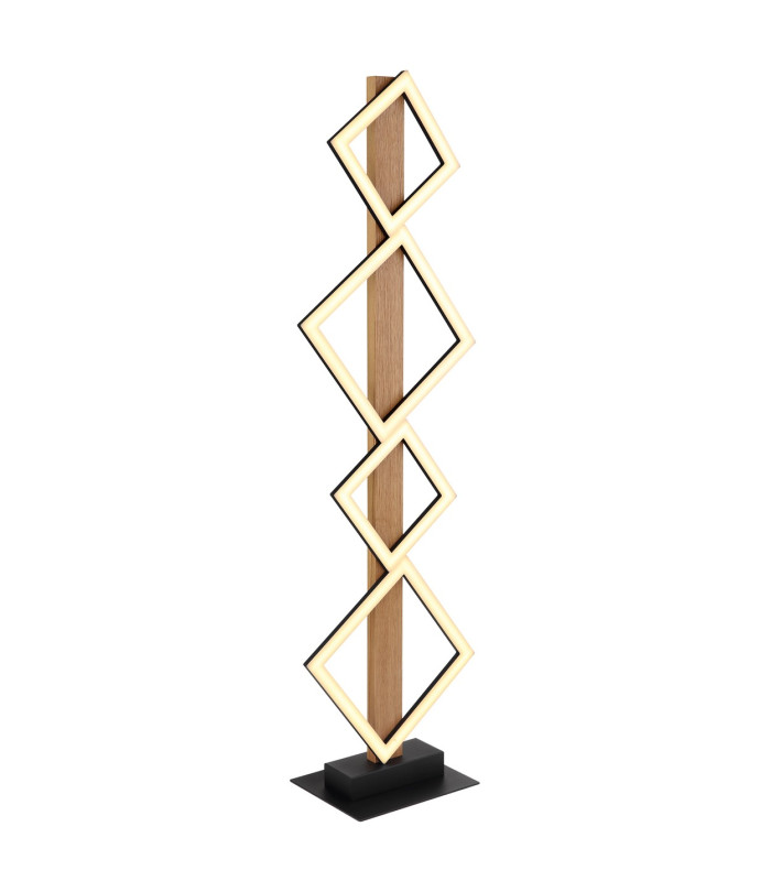 Dustin LED Integrated Floor Lamp Matt Black 4x LED 3000K-1