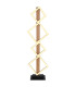 Dustin LED Integrated Floor Lamp Matt Black 4x LED 3000K-3