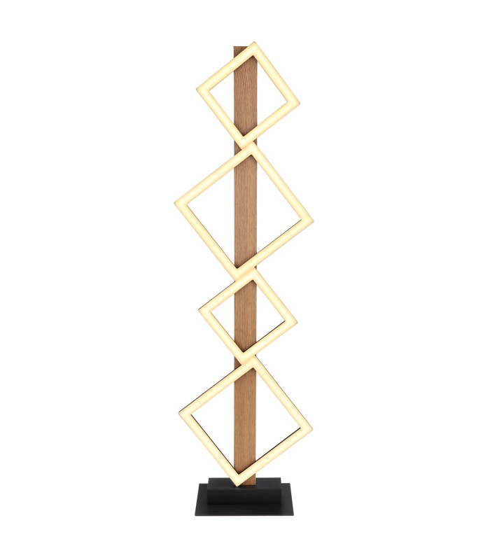 Dustin LED Integrated Floor Lamp Matt Black 4x LED 3000K-3