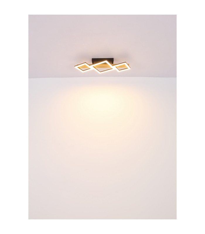 Dustin LED Integrated Floor Lamp Matt Black 4x LED 3000K-6