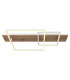 Vanni 75x40cm Integrated LED Semi Flush Ceiling Light White Matt 2x LED 3000K-3