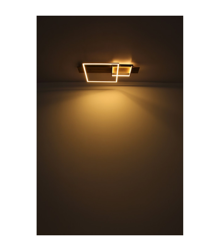 Vanni 75x40cm Integrated LED Semi Flush Ceiling Light White Matt 2x LED 3000K-5