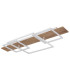 Vanni 95x40cm Integrated LED Semi Flush Ceiling Light White Matt 3x LED 3000K-2