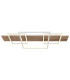 Vanni 95x40cm Integrated LED Semi Flush Ceiling Light White Matt 3x LED 3000K-3