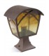 1 Light Outdoor Post Lantern Rusty Brown, E27 - 1