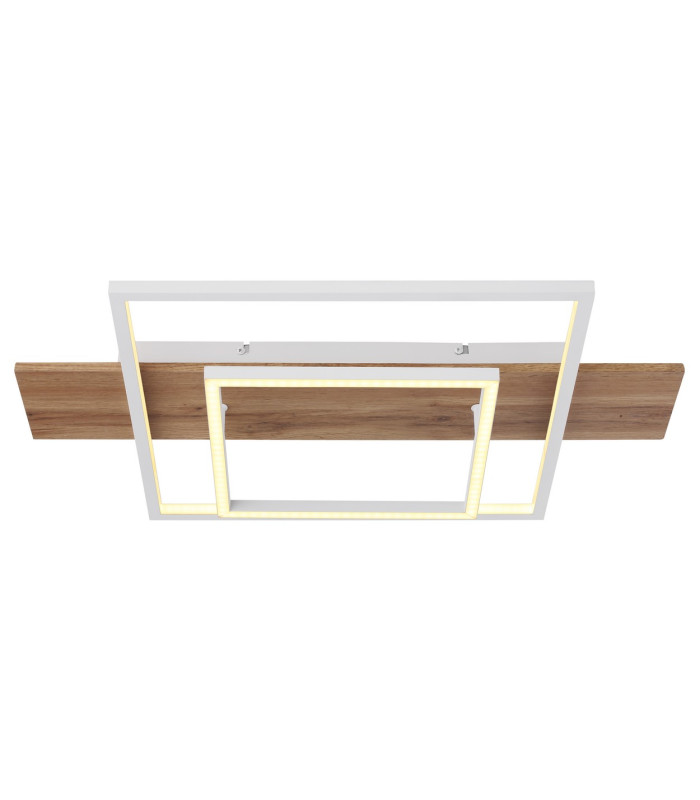 Vanni 60x40cm Integrated LED Semi Flush Ceiling Light White Matt 2x LED 3000K-3