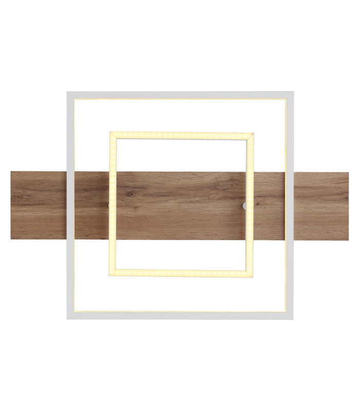 Vanni 60x40cm Integrated LED Semi Flush Ceiling Light White Matt 2x LED 3000K-4