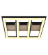 Froomy 30cm Integrated LED Semi Flush Ceiling Light Matt Black LED 3000K-3