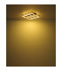 Froomy 30cm Integrated LED Semi Flush Ceiling Light Matt Black LED 3000K-5