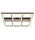 Froomy 45cm Integrated LED Semi Flush Ceiling Light Matt Black LED 3000K-3