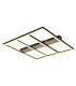 Froomy 60cm Integrated LED Semi Flush Ceiling Light Matt Black LED 3000K-1