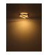 Beatrix 40cm Integrated LED Semi Flush Ceiling Light Matt Black Single Ring Rotating Rods LED 3000K-8