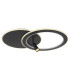 Marian 70x49cm Integrated LED Semi Flush Ceiling Light Matt Black LED Dimmable 2700-6500K Remote Control-1