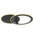 Marian 70x49cm Integrated LED Semi Flush Ceiling Light Matt Black LED Dimmable 2700-6500K Remote Control-5