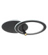 Marian 70x49cm Integrated LED Semi Flush Ceiling Light Matt Black LED Dimmable 2700-6500K Remote Control-6