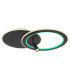 Marian 70x49cm Integrated LED Semi Flush Ceiling Light Matt Black LED Dimmable 2700-6500K Remote Control-8
